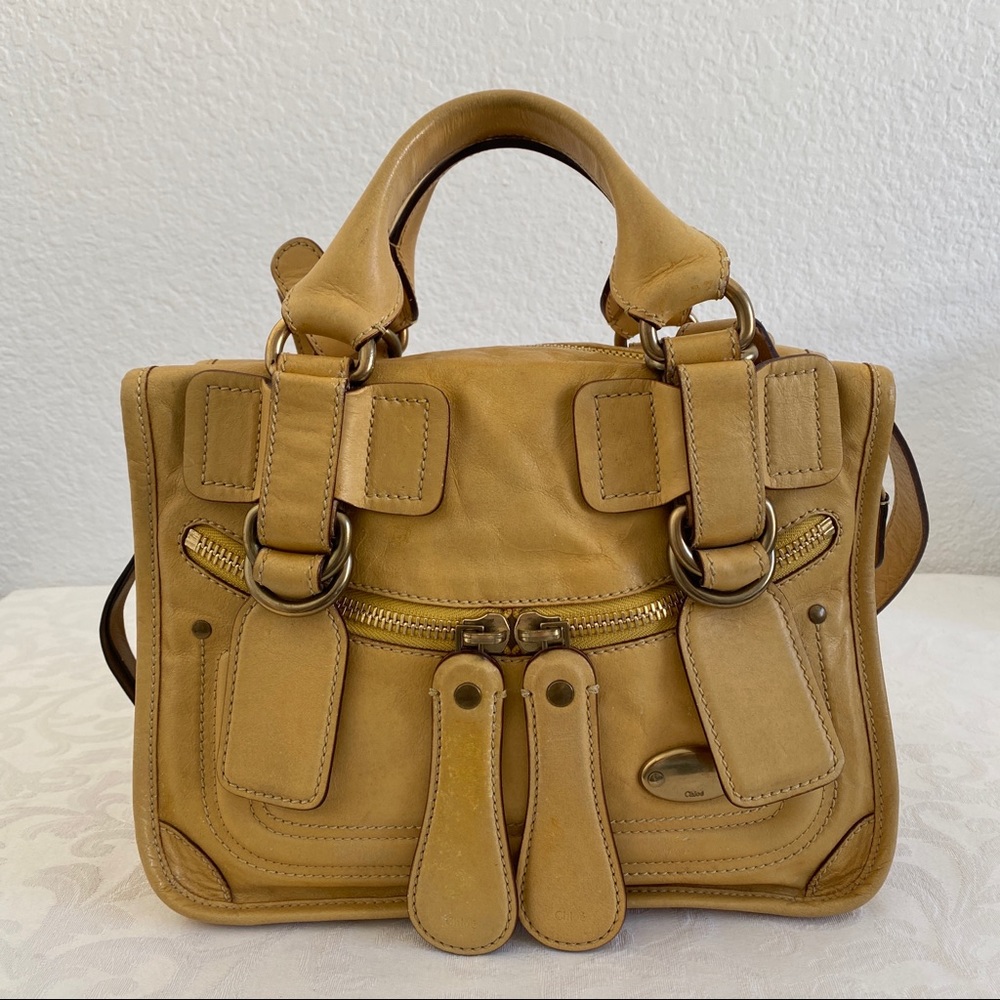 Chloe Yellow Satchel Bag